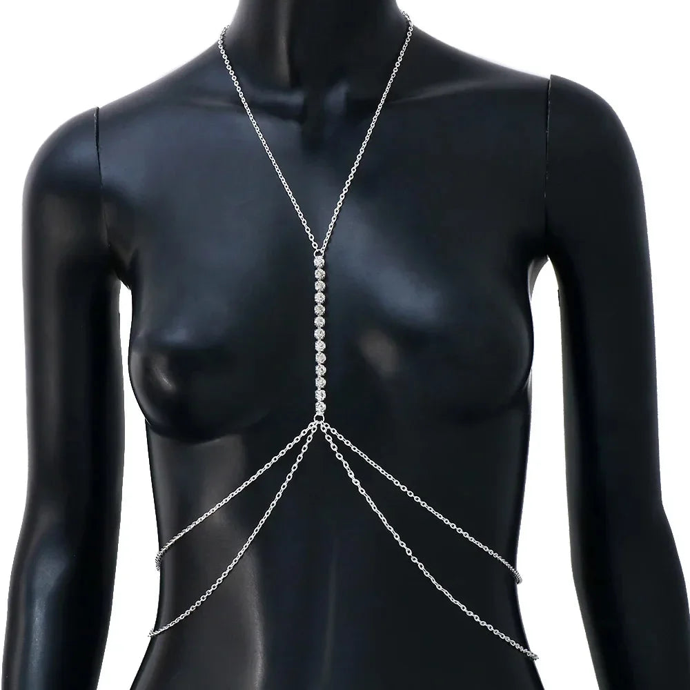 Bijou de Corps en Cristal Bralette - Ellie
