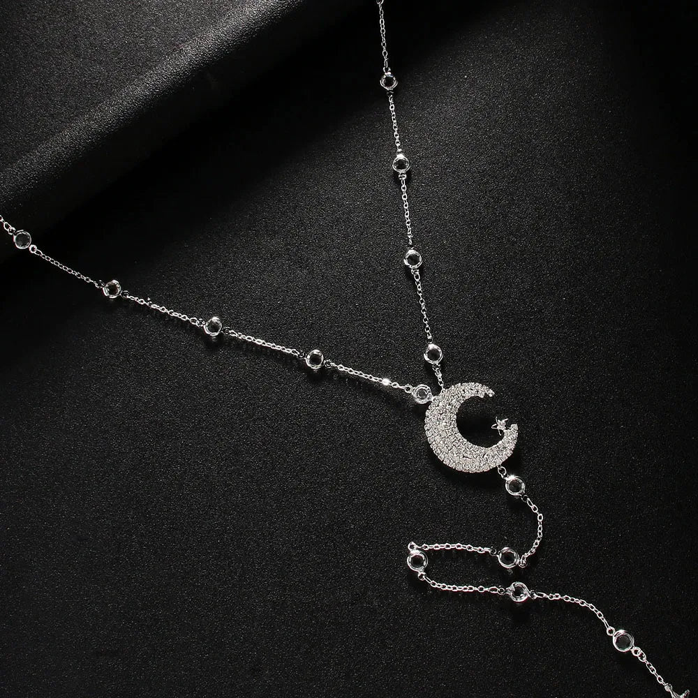 Collier de Dos Nu Pendentif Lune - Moona